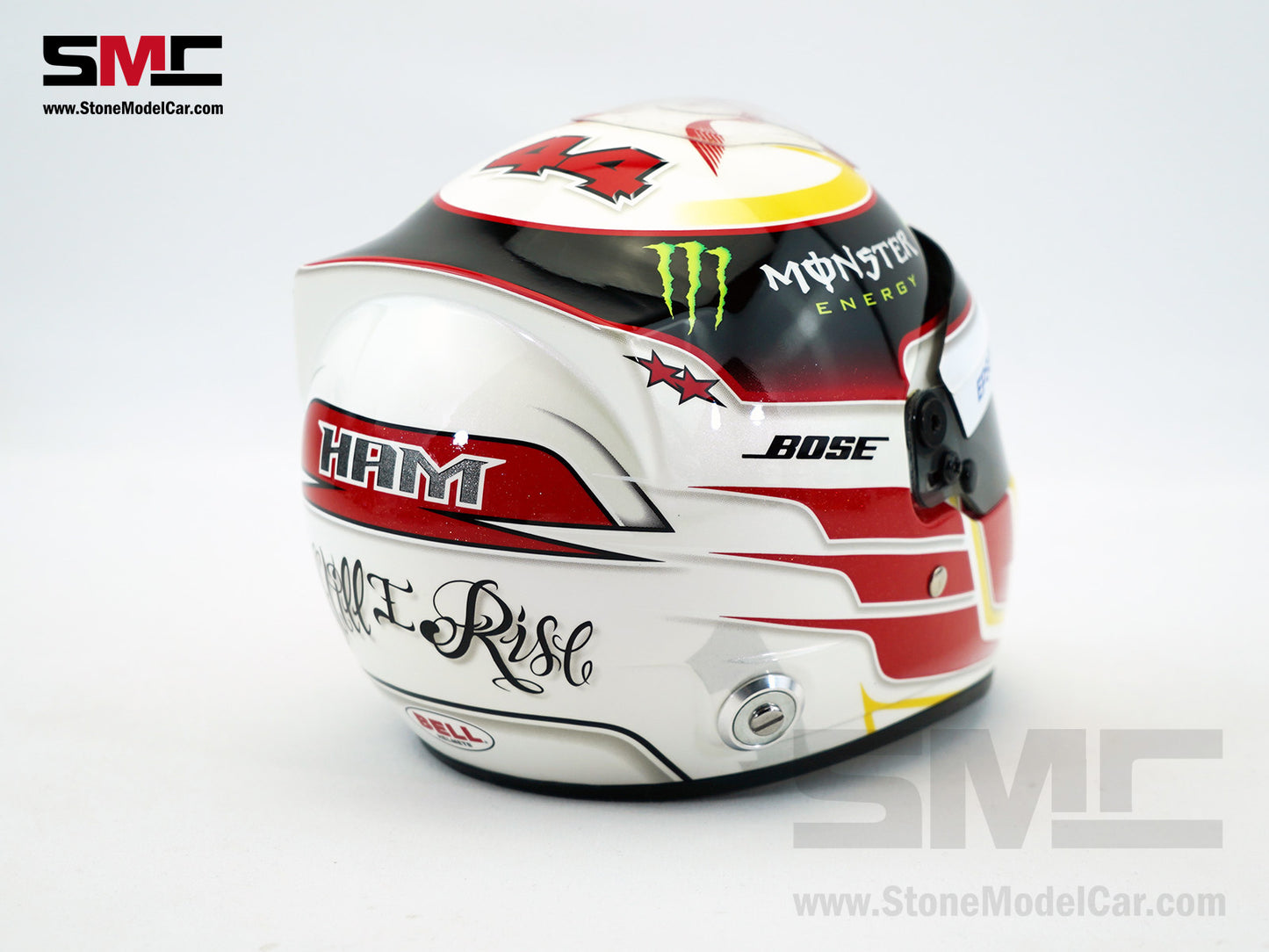 Mercedes F1 W06 #44 Lewis Hamilton US GP 2015 3x Times World Champion BELL 1:2 Miniature Helmet