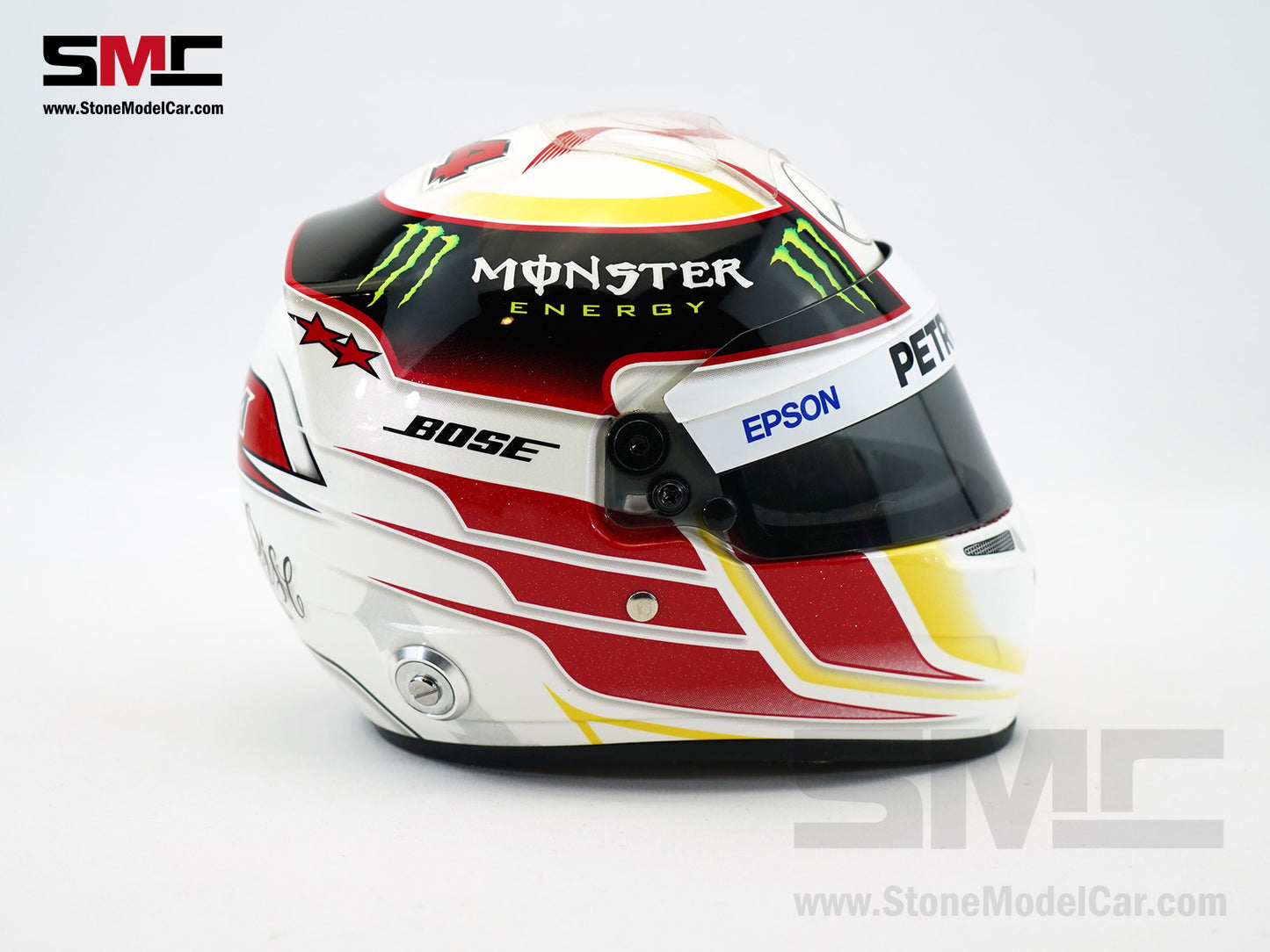 Mercedes F1 W06 #44 Lewis Hamilton US GP 2015 3x Times World Champion BELL 1:2 Miniature Helmet