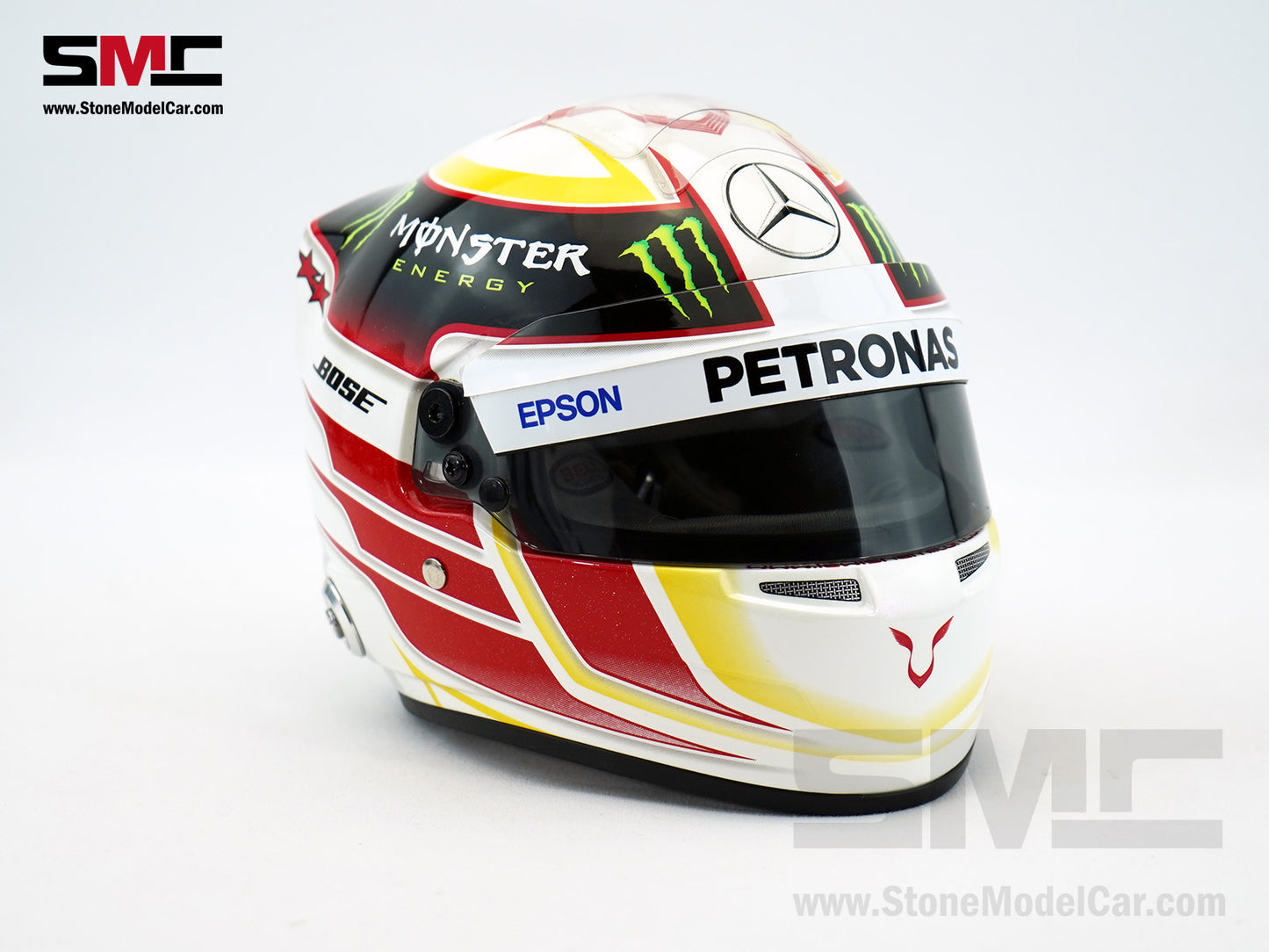 Mercedes F1 W06 #44 Lewis Hamilton US GP 2015 3x Times World Champion BELL 1:2 Miniature Helmet