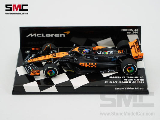 McLaren F1 MCL60 #81 Oscar Piastri 3rd Japanese GP 2023 Special Livery 1:43 MINICHAMPS
