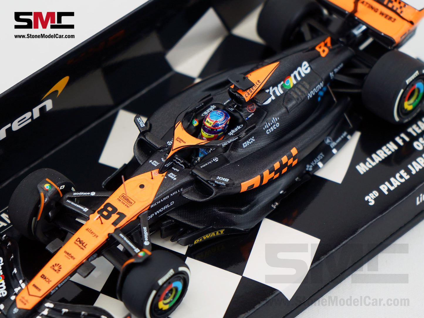 McLaren F1 MCL60 #81 Oscar Piastri 3rd Japanese GP 2023 Special Livery 1:43 MINICHAMPS