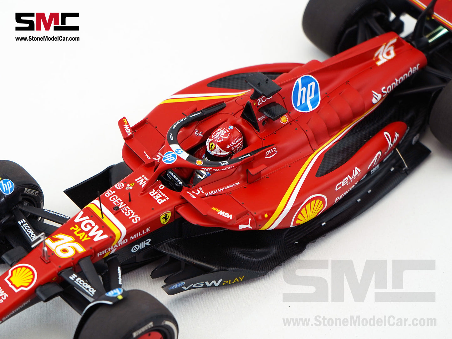 Ferrari F1 SF-24 #16 Charles Leclerc Winner Monaco GP 2024 BBR 1:18 Polifoam Packaging