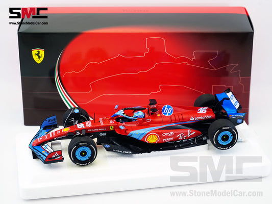 Ferrari F1 SF-24 #16 Charles Leclerc USA Miami GP 2024 BBR 1:18 Polifoam Packaging
