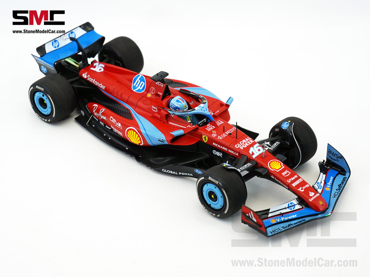 Ferrari F1 SF-24 #16 Charles Leclerc USA Miami GP 2024 BBR 1:18 Polifoam Packaging