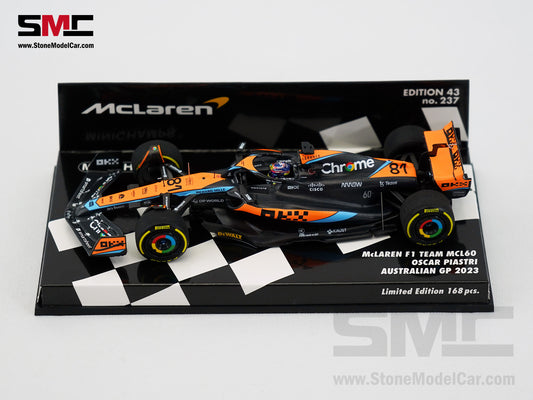 McLaren F1 MCL60 #81 Oscar Piastri 1st Career Point 8th Australian GP 2023 1:43 MINICHAMPS