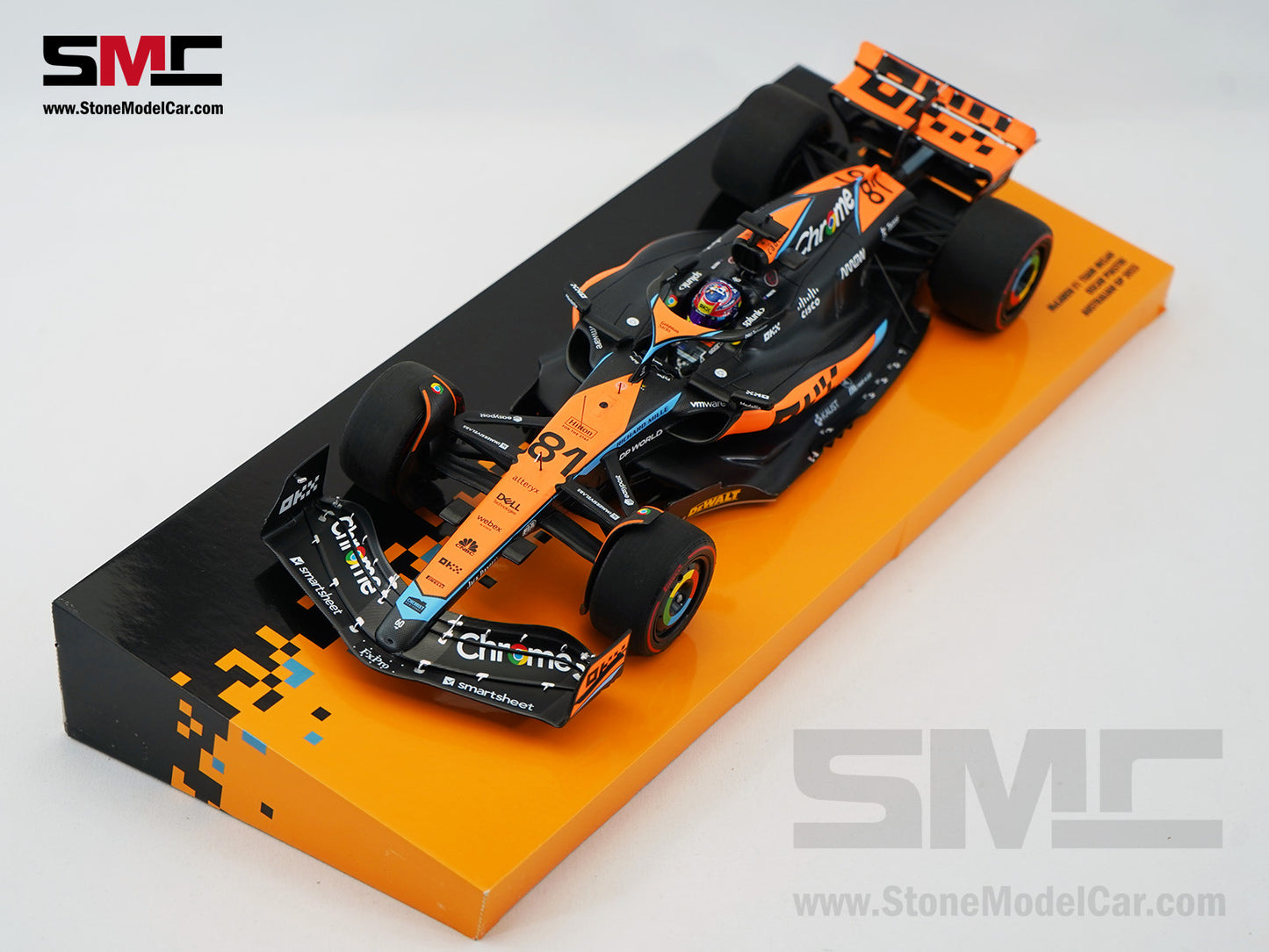 McLaren F1 MCL60 #81 Oscar Piastri 1st Career Point 8th Australian GP 2023 1:18 MINICHAMPS