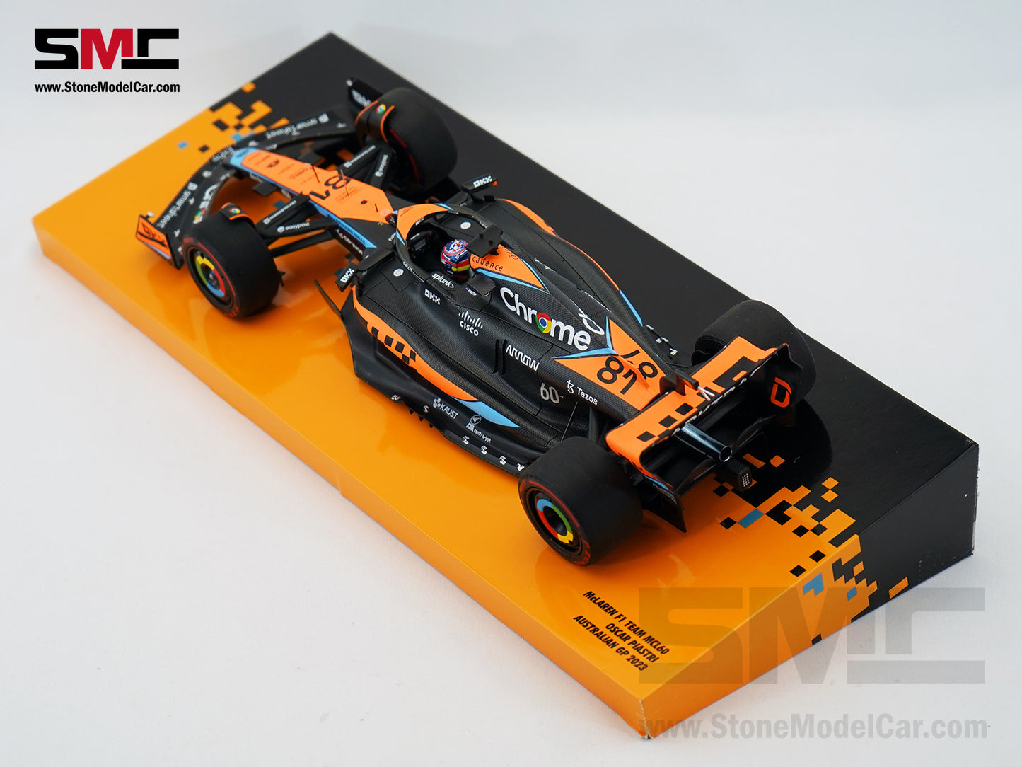 McLaren F1 MCL60 #81 Oscar Piastri 1st Career Point 8th Australian GP 2023 1:18 MINICHAMPS