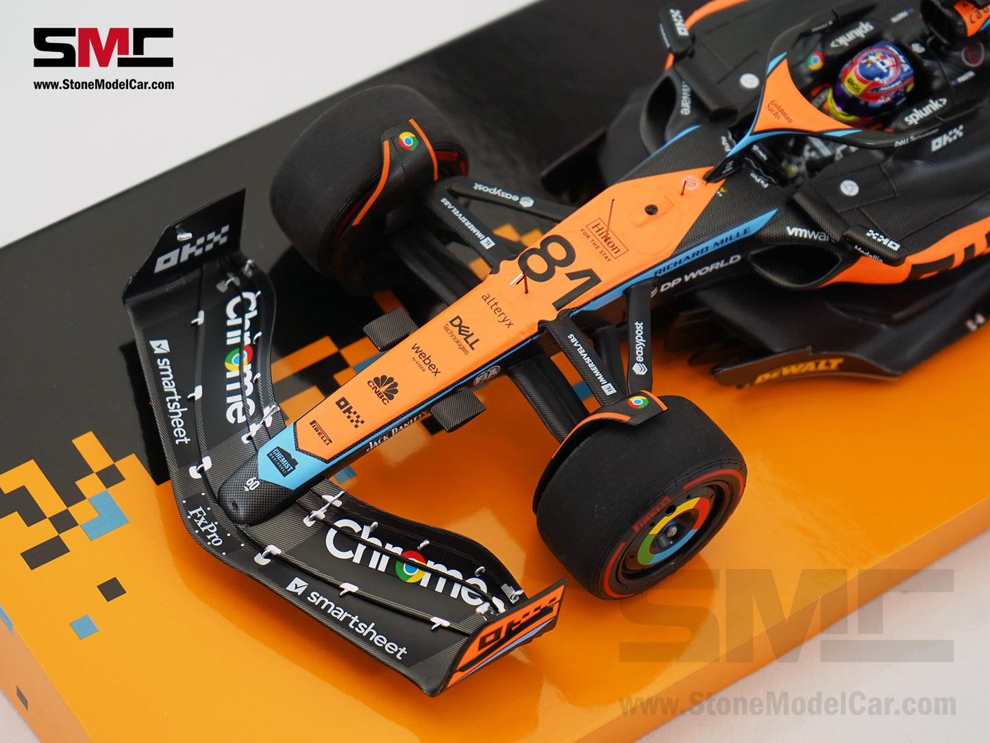 McLaren F1 MCL60 #81 Oscar Piastri 1st Career Point 8th Australian GP 2023 1:18 MINICHAMPS