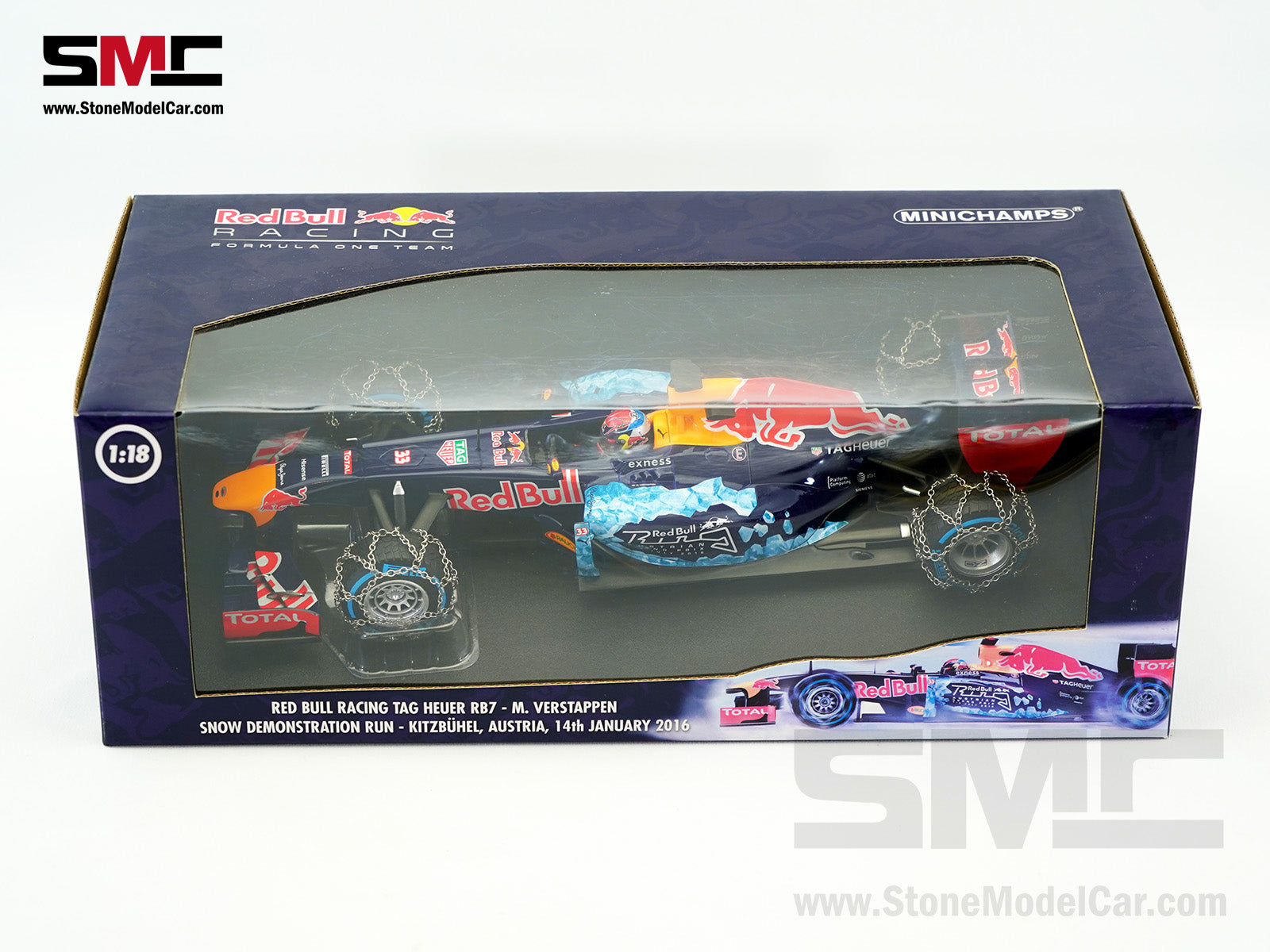 Pre-Owned] Red Bull F1 RB7 #33 Max Verstappen Sneeuw Snow