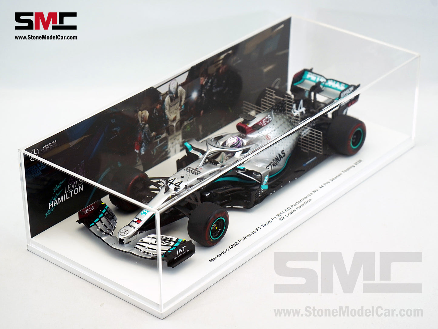 2020 7x World Champion Mercedes F1 W11 #44 Lewis Hamilton Barcelona Test 1:18 Spark 18SP271