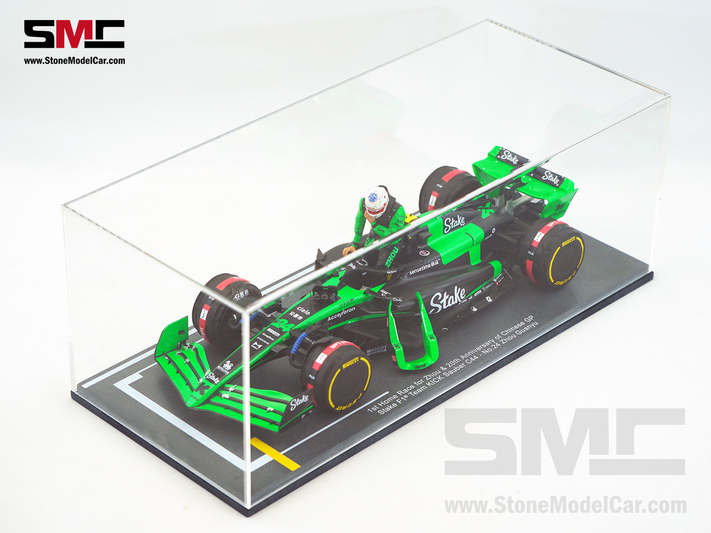 Stake F1 KICK Sauber C44 #24 Zhou Guanyu Chinese GP Start Race 2024 Spark 1:18 Special Edition