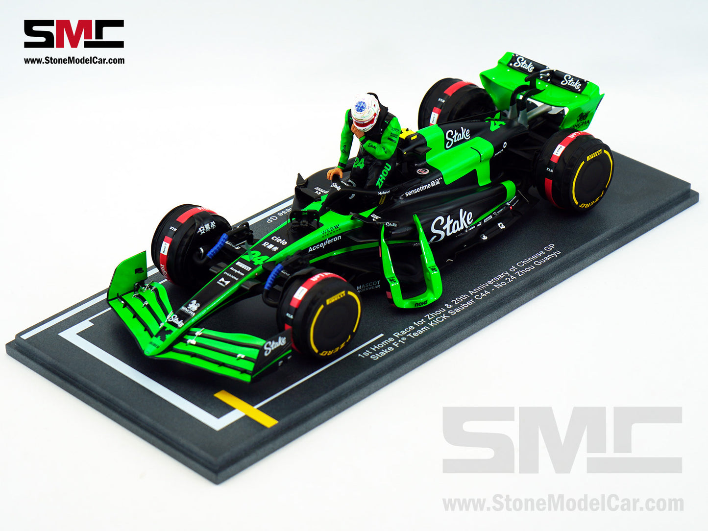 Stake F1 KICK Sauber C44 #24 Zhou Guanyu Chinese GP Start Race 2024 Spark 1:18 Special Edition