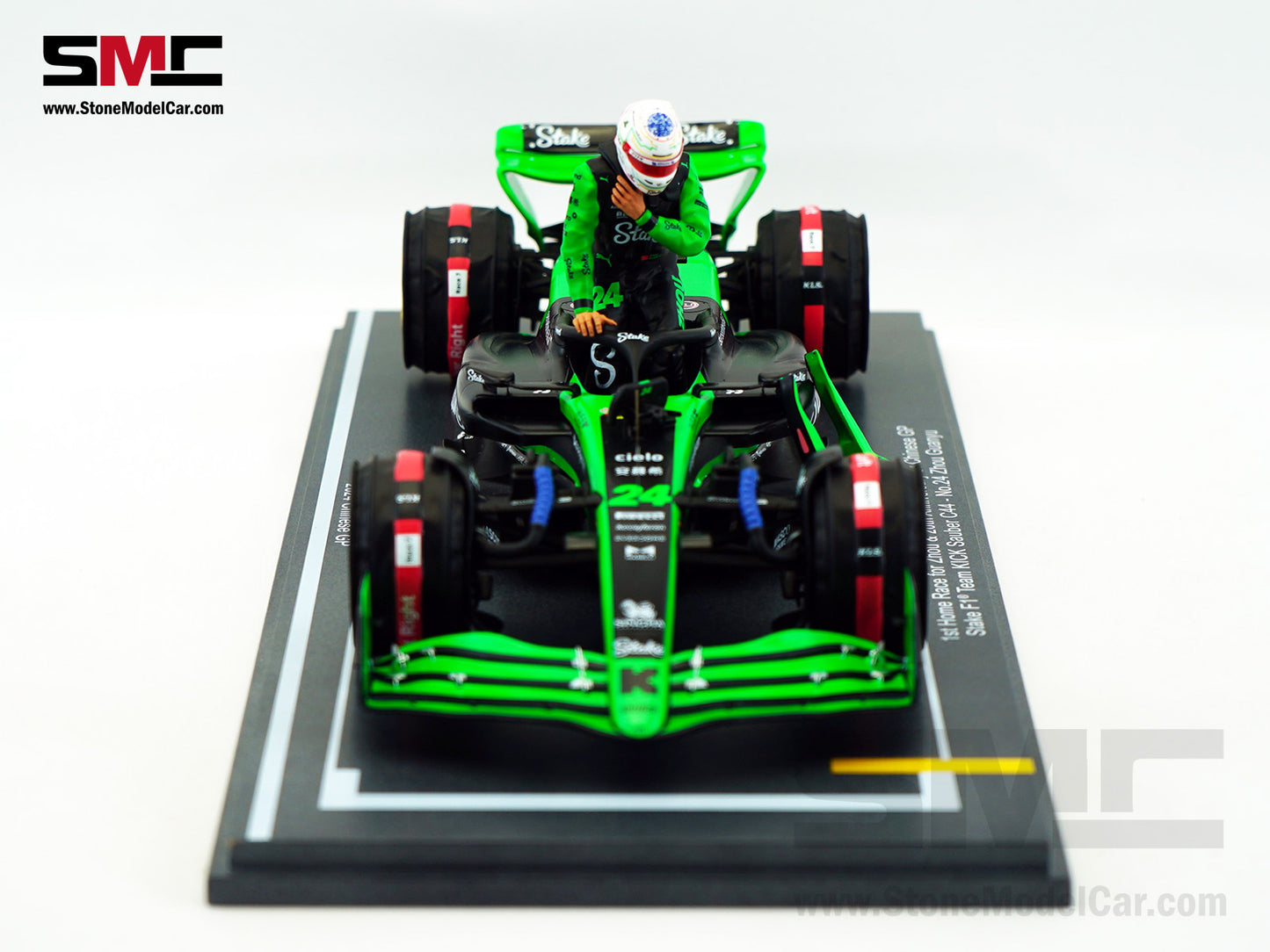 Stake F1 KICK Sauber C44 #24 Zhou Guanyu Chinese GP Start Race 2024 Spark 1:18 Special Edition