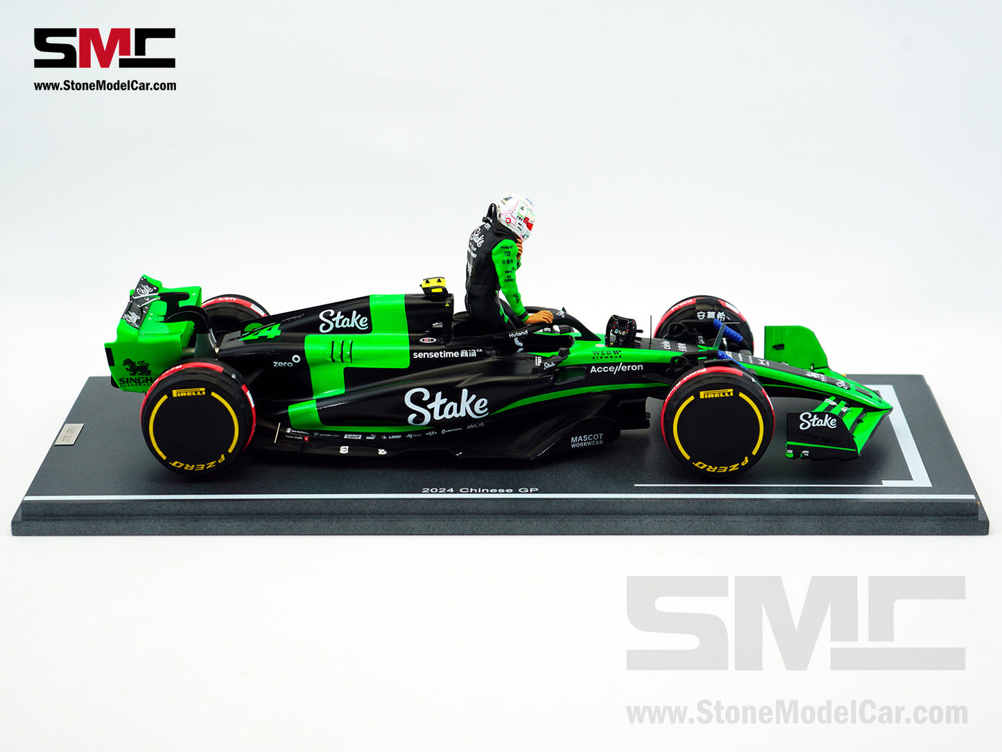 Stake F1 KICK Sauber C44 #24 Zhou Guanyu Chinese GP Start Race 2024 Spark 1:18 Special Edition