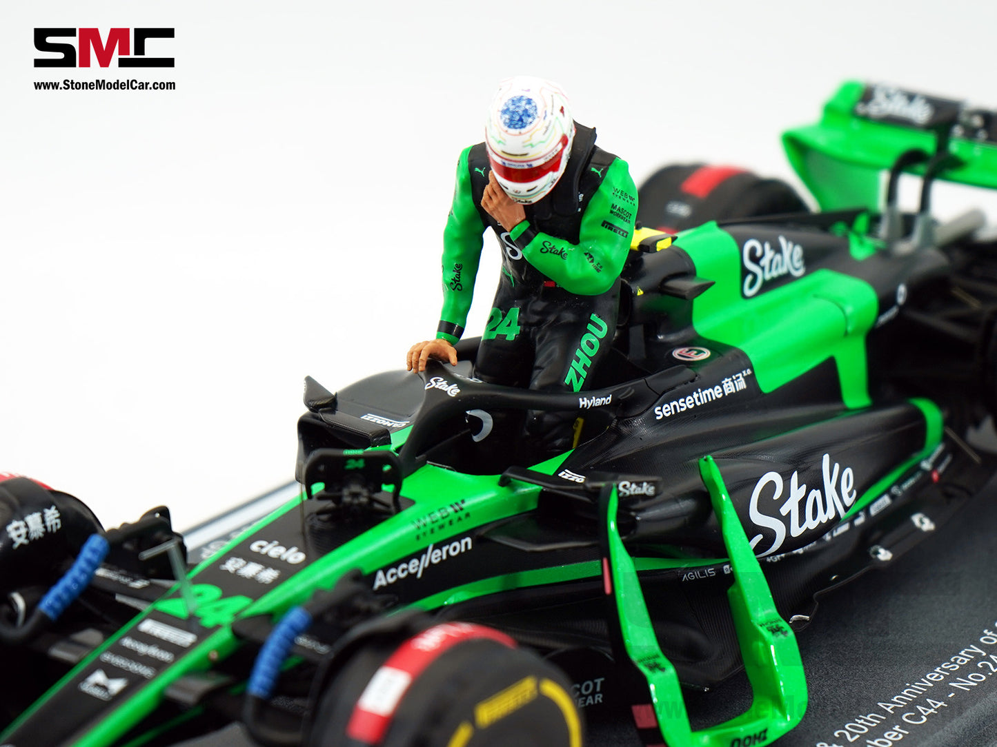Stake F1 KICK Sauber C44 #24 Zhou Guanyu Chinese GP Start Race 2024 Spark 1:18 Special Edition
