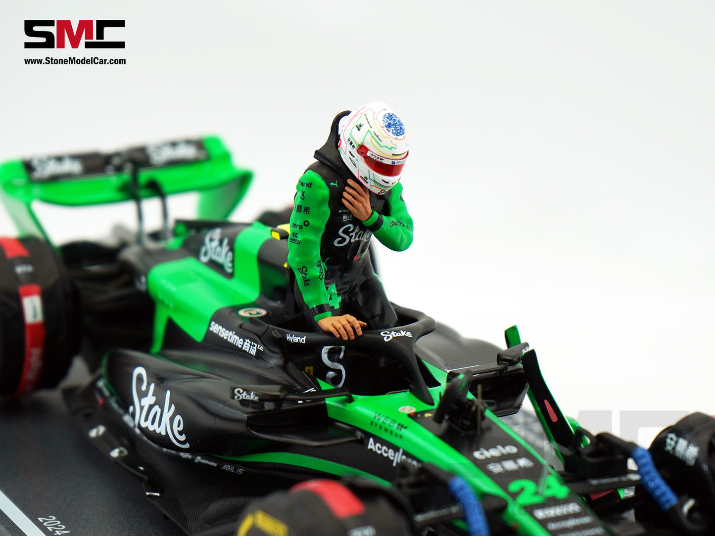 Stake F1 KICK Sauber C44 #24 Zhou Guanyu Chinese GP Start Race 2024 Spark 1:18 Special Edition
