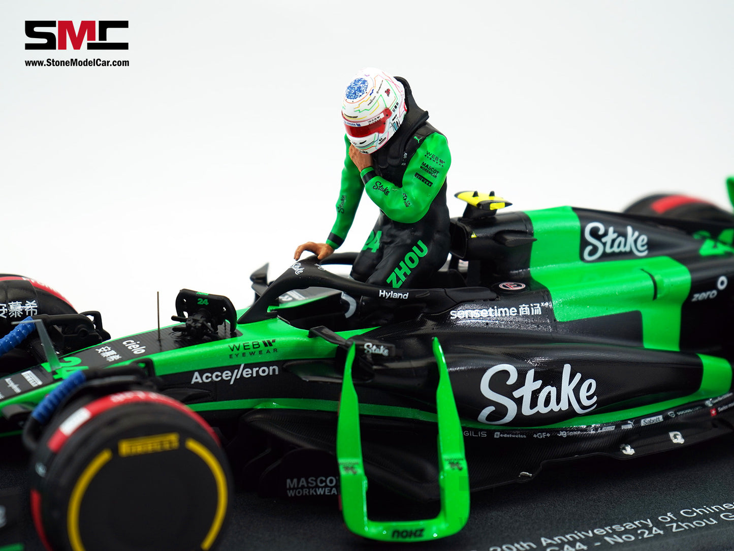 Stake F1 KICK Sauber C44 #24 Zhou Guanyu Chinese GP Start Race 2024 Spark 1:18 Special Edition