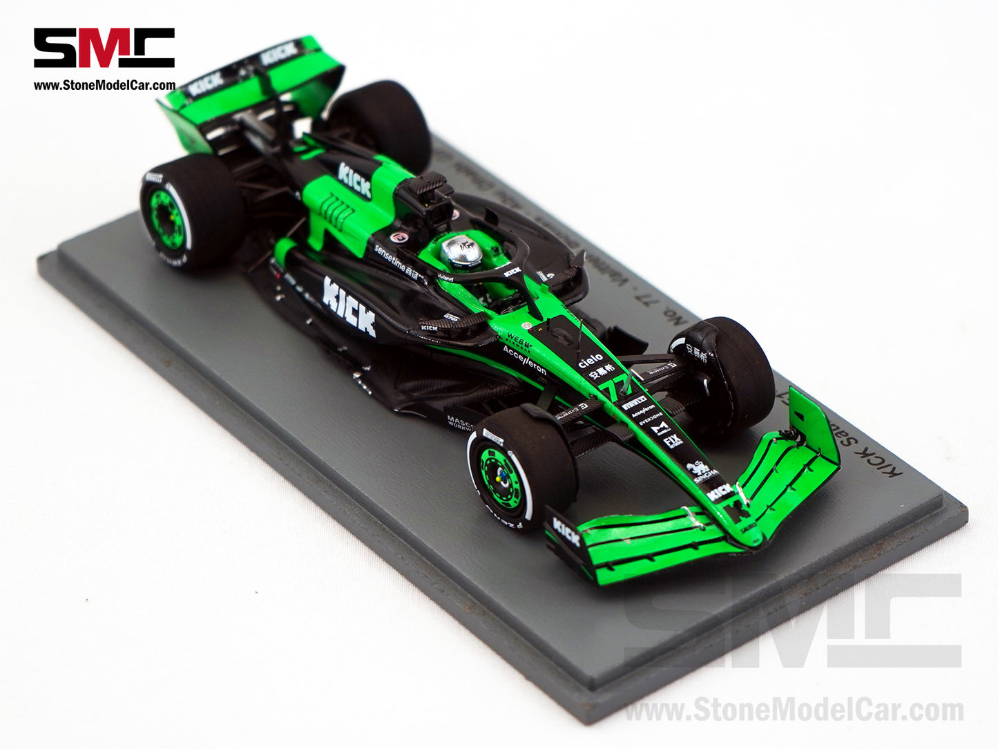 Stake F1 KICK C44 #77 Valtteri Bottas Abu Dhabi GP 2024 Last Race with Sauber Spark 1:43 S9549