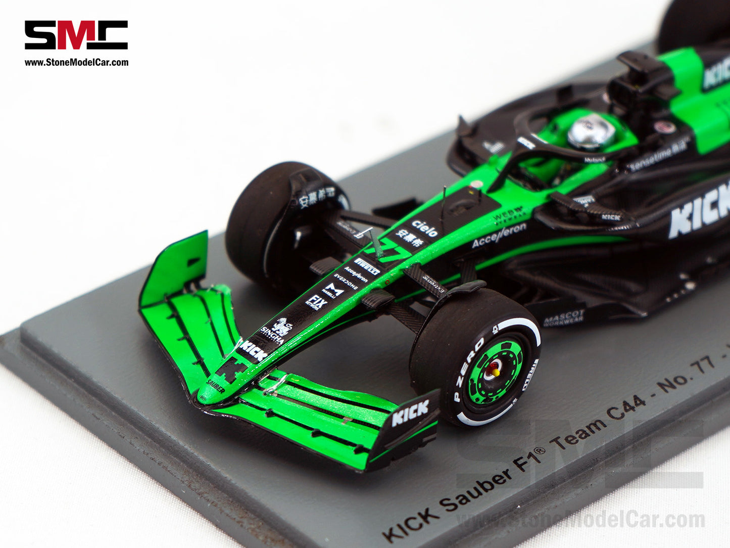 Stake F1 KICK C44 #77 Valtteri Bottas Abu Dhabi GP 2024 Last Race with Sauber Spark 1:43 S9549