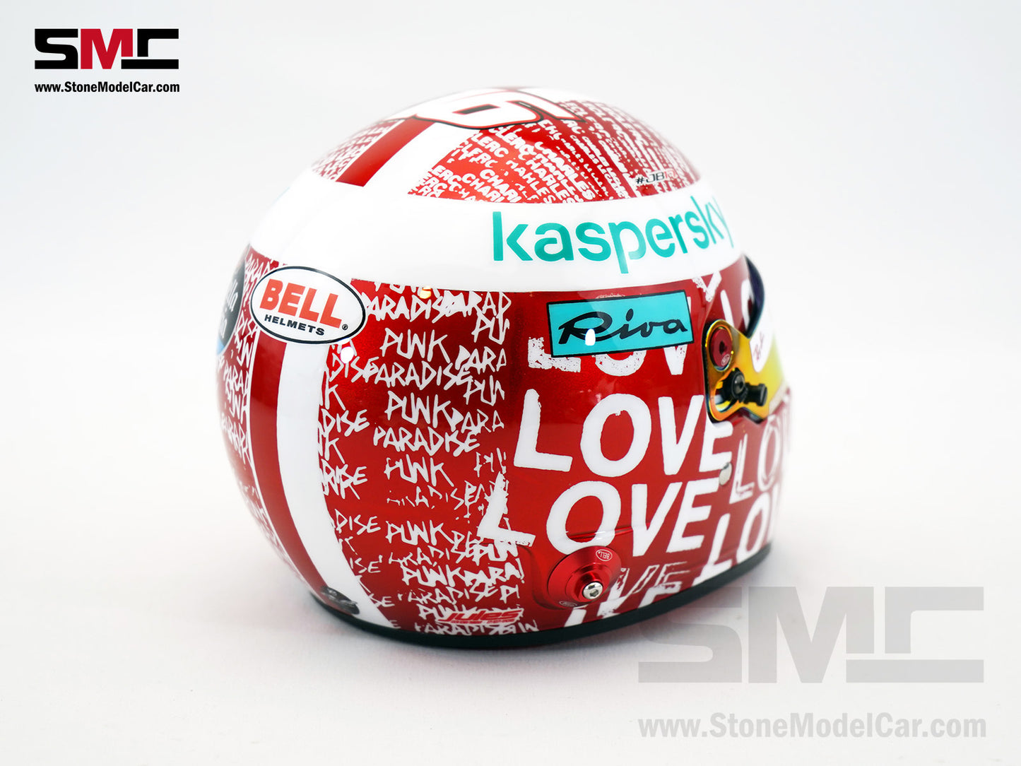 Ferrari F1 SF-21 #16 Charles Leclerc Abu Dhabi GP 2021 BELL 1:2 Helmet LE 350