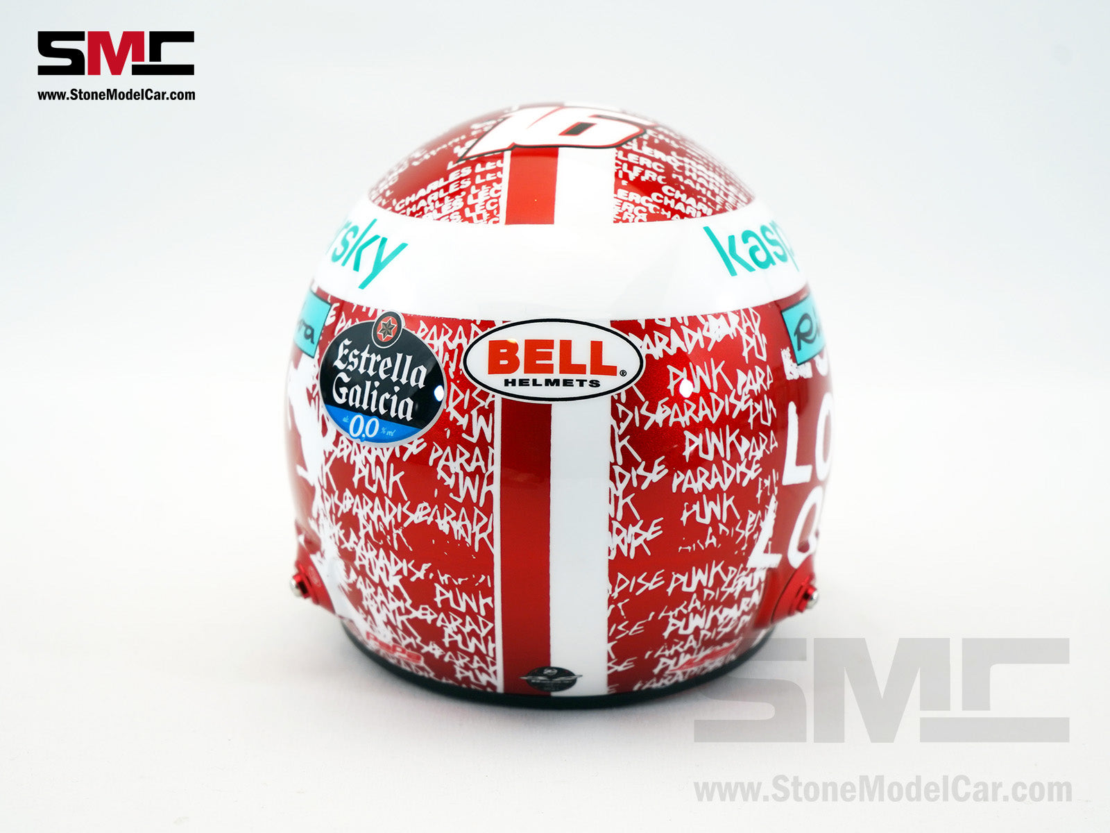 Ferrari F1 SF-21 #16 Charles Leclerc Abu Dhabi GP 2021 BELL 1:2 Helmet – Stone Model