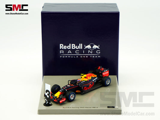 Red Bull F1 RB12 #33 Max Verstappen Brazil GP 3rd Place Podium 2016 1:43 Spark Special Edition