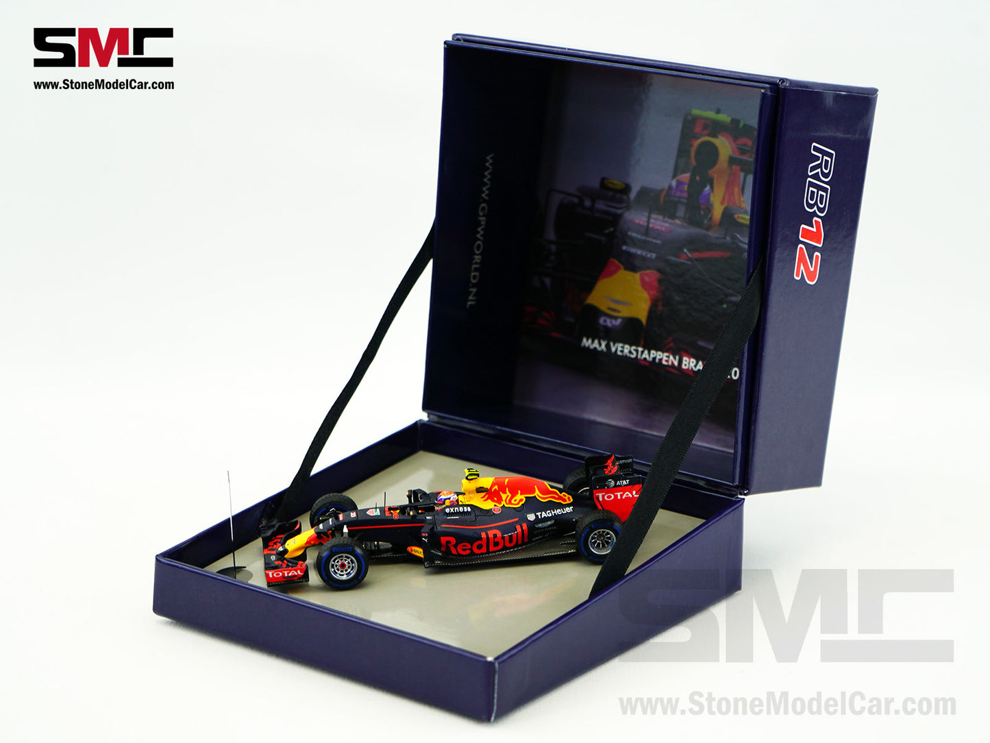 Red Bull F1 RB12 #33 Max Verstappen Brazil GP 3rd Place Podium 2016 1:43 Spark Special Edition
