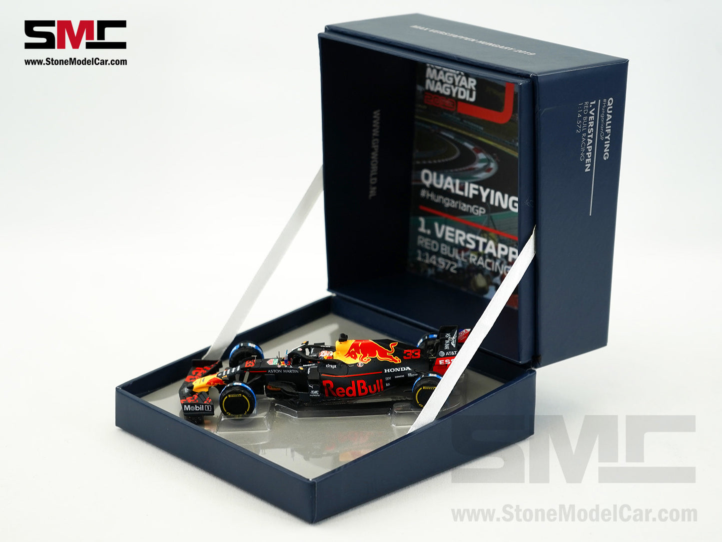 Red Bull F1 RB15 #33 Max Verstappen Hungary GP 2019 1st Career Pole Spark 1:43 Special Edition