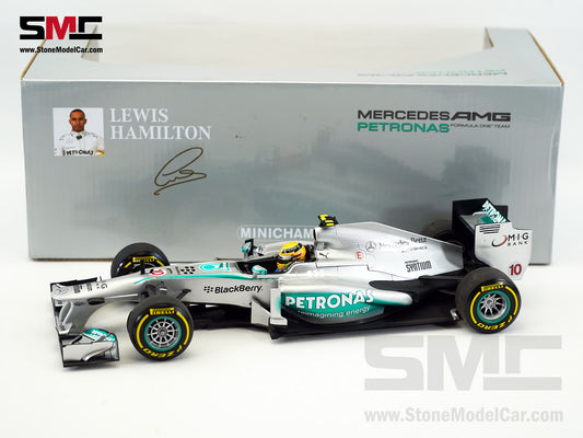 [Pre-Owned] Mercedes F1 W04 #10 World Champion Lewis Hamilton Chinese GP 2013 1:18 MINICHAMPS