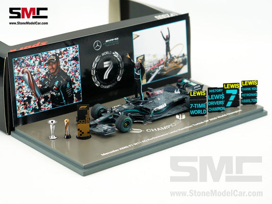 Mercedes F1 W11 #44 Lewis Hamilton Turkey GP 2020 7x World Champion 1:43 Spark Figure Special Edition