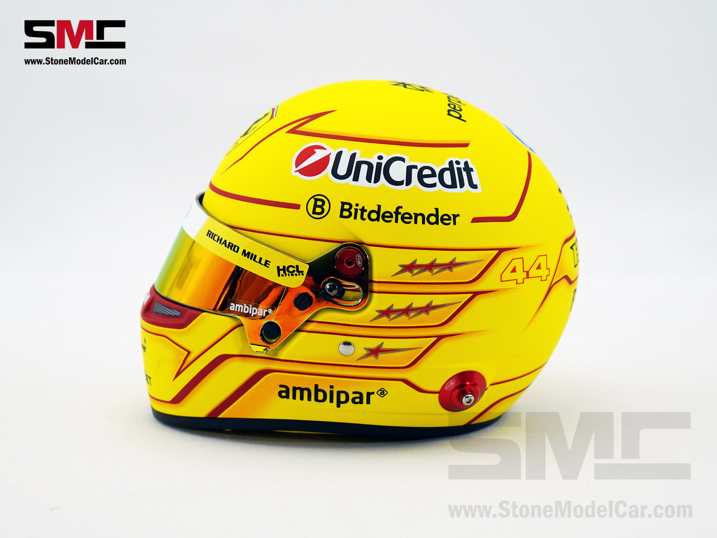 Ferrari F1 SF-25 #44 Lewis Hamilton Season 2025 BELL 1:2 Miniature Helmet