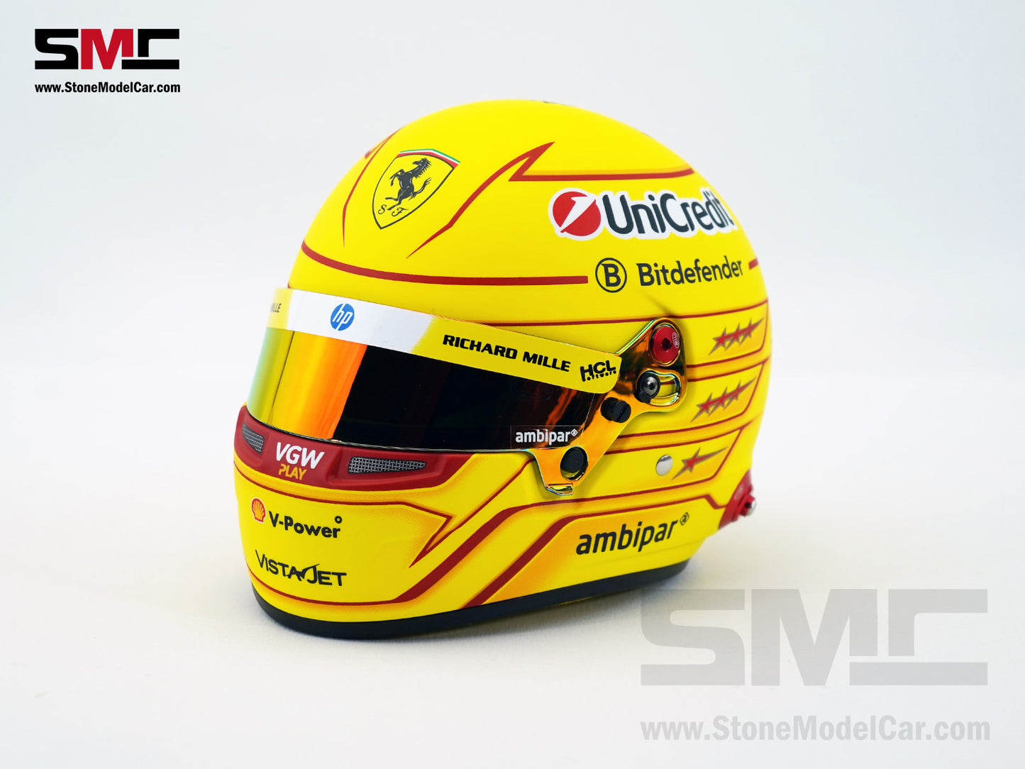 Ferrari F1 SF-25 #44 Lewis Hamilton Season 2025 BELL 1:2 Miniature Helmet