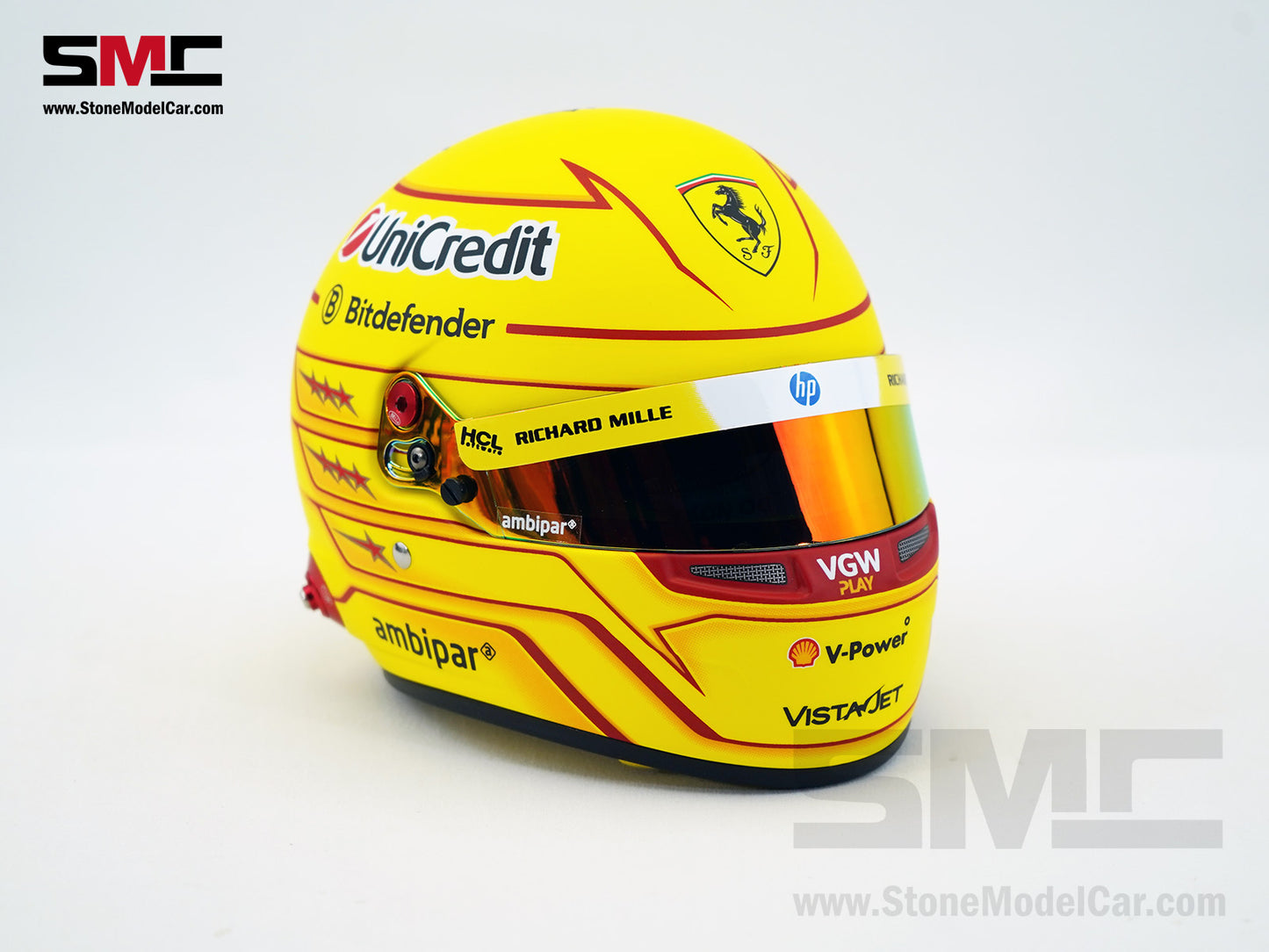 Ferrari F1 SF-25 #44 Lewis Hamilton Season 2025 BELL 1:2 Miniature Helmet