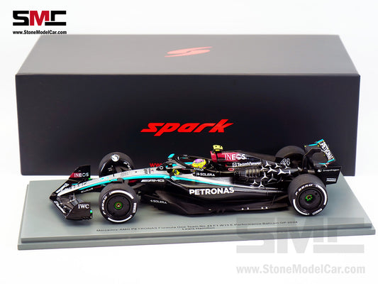 Mercedes F1 W15 #44 7x World Champion Lewis Hamilton Bahrain GP 2024 1st Race Spark 1:18 18S976