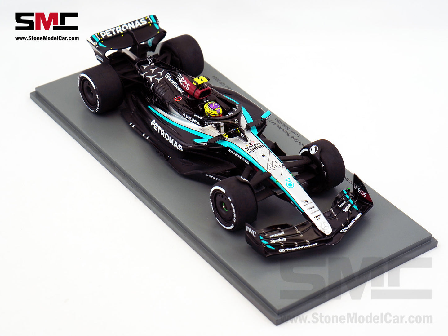 Mercedes F1 W15 #44 7x World Champion Lewis Hamilton Bahrain GP 2024 1st Race Spark 1:18 18S976