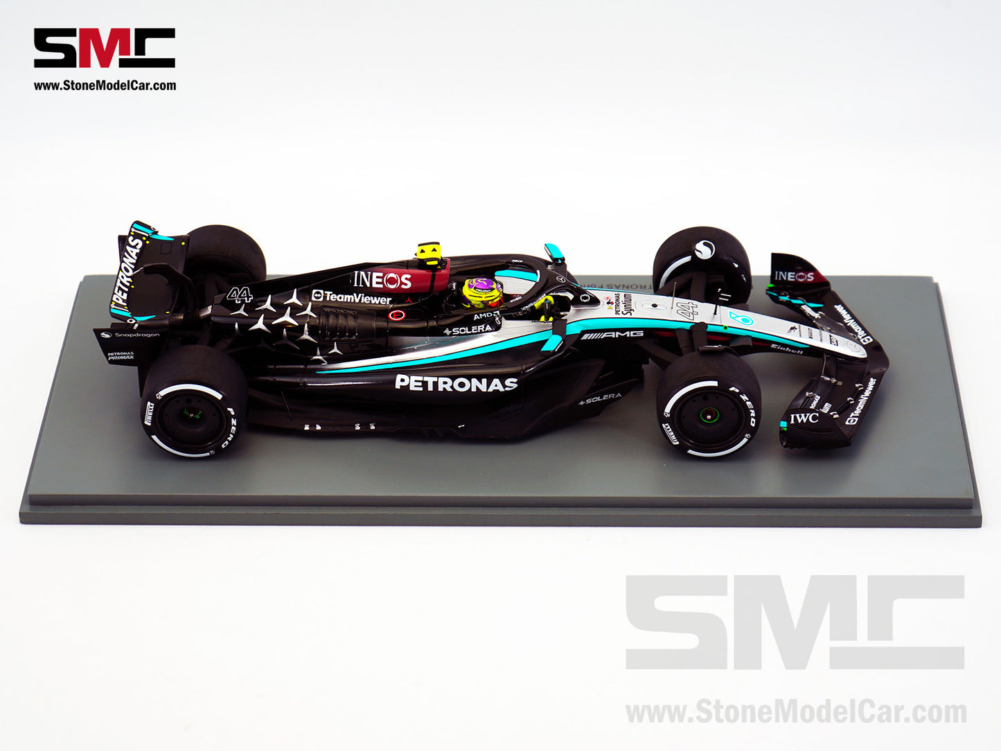 Mercedes F1 W15 #44 7x World Champion Lewis Hamilton Bahrain GP 2024 1st Race Spark 1:18 18S976