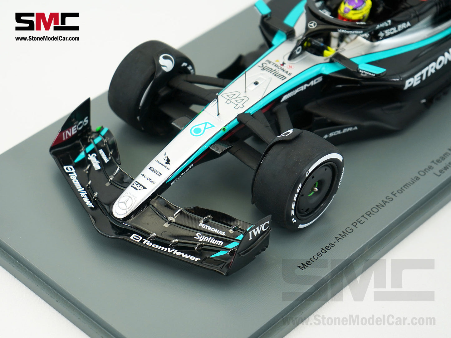Mercedes F1 W15 #44 7x World Champion Lewis Hamilton Bahrain GP 2024 1st Race Spark 1:18 18S976