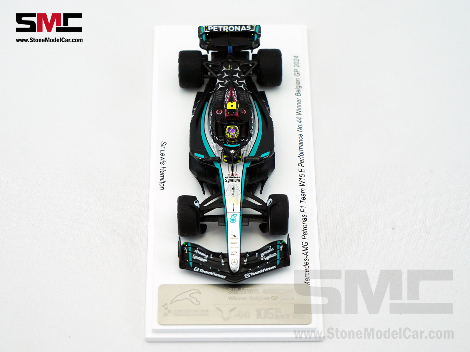 Mercedes F1 W15 #44 Lewis Hamilton Belgium GP 2024 Winner Spark 1