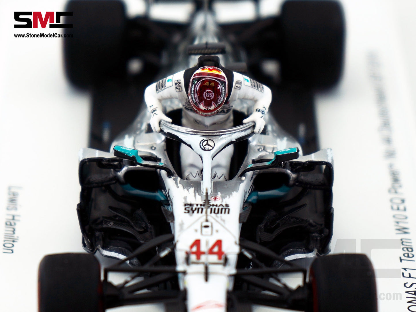 Mercedes F1 W10 #44 Lewis Hamilton German GP Pole Position 2019 6x World Champion 1:43 Spark