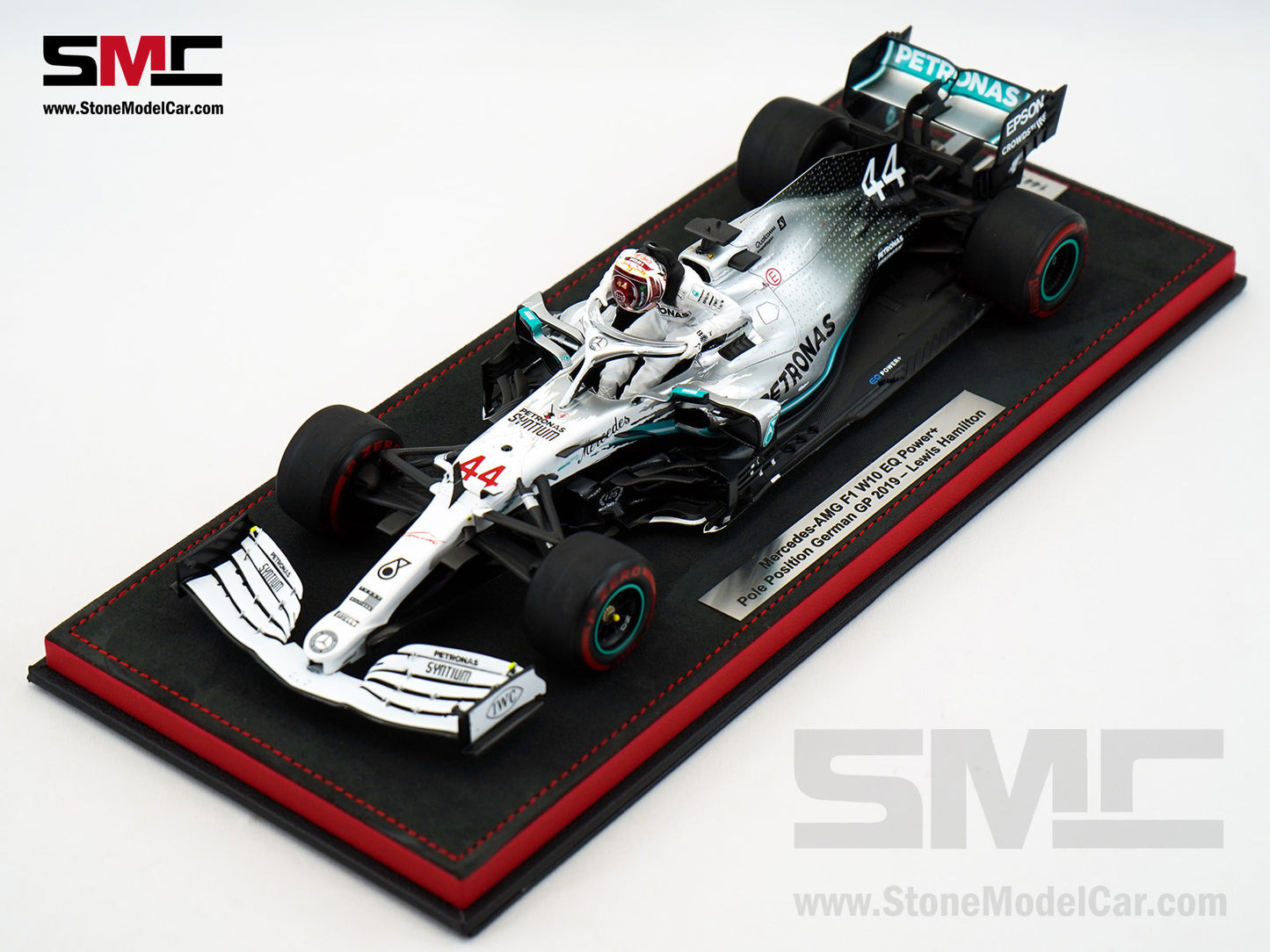 Mercedes AMG F1 W10 #44 Lewis Hamilton German GP 2019 World Champion 1:18 Spark Figure Edition