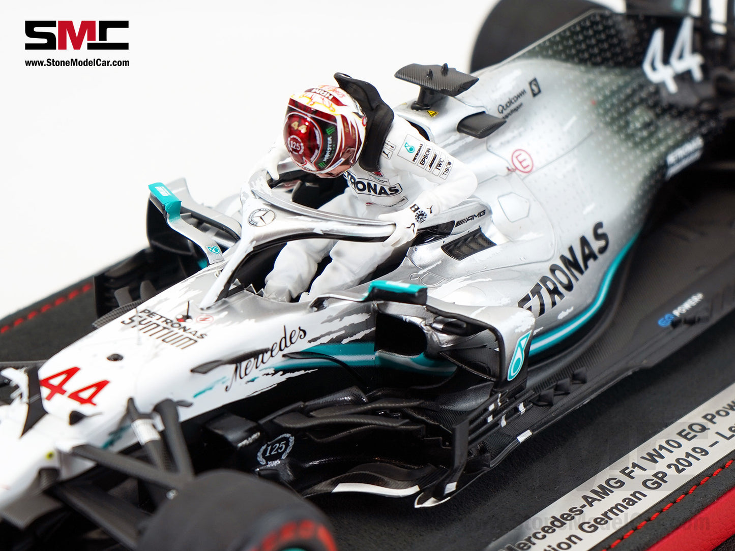 Mercedes AMG F1 W10 #44 Lewis Hamilton German GP 2019 World Champion 1:18 Spark Figure Edition