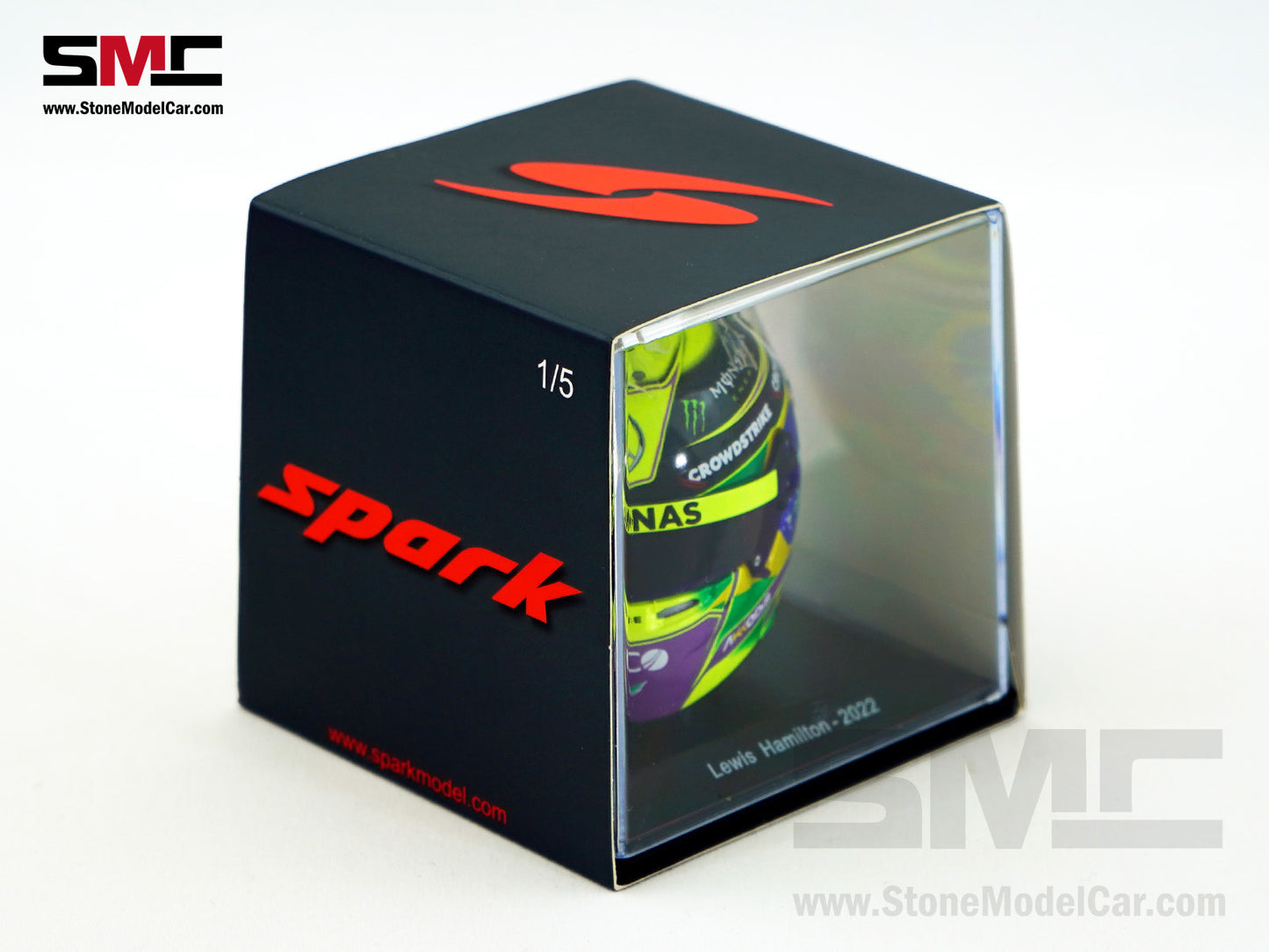 Mercedes F1 W13 #44 Lewis Hamilton Brazil GP 2022 7x Times World Champion Spark 1:5 Helmet