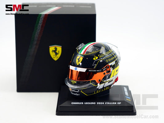 Ferrari F1 SF-24 #16 Charles Leclerc Winner Italy Monza GP 2024 Looksmart 1:5 Helmet