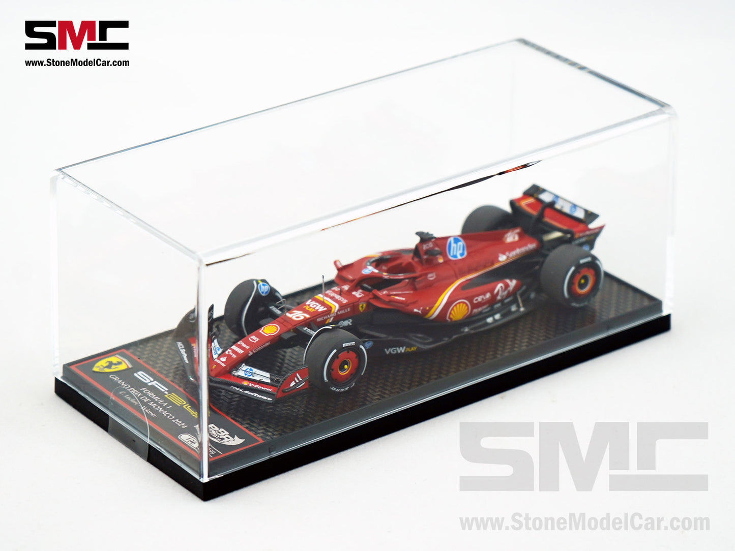 Ferrari F1 SF-24 #16 Charles Leclerc Winner Monaco GP 2024 BBR 1:43 BBRC303A