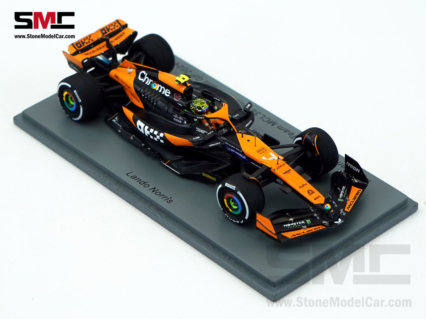 McLaren F1 MCL38 #4 Lando Norris Miami GP 2024 1st Career Win 1:43 Spark + Decal