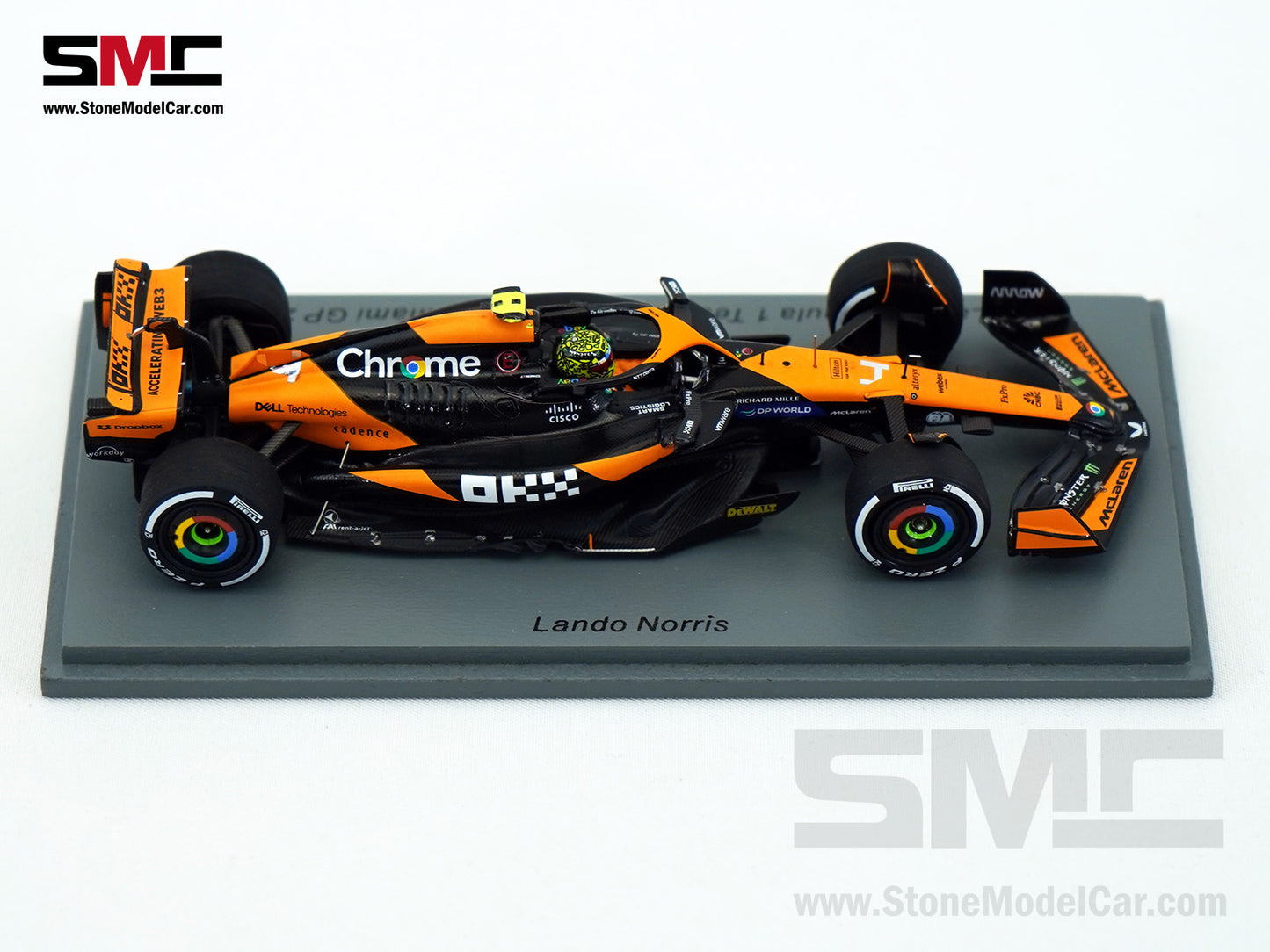 McLaren F1 MCL38 #4 Lando Norris Miami GP 2024 1st Career Win 1:43 Spark + Decal