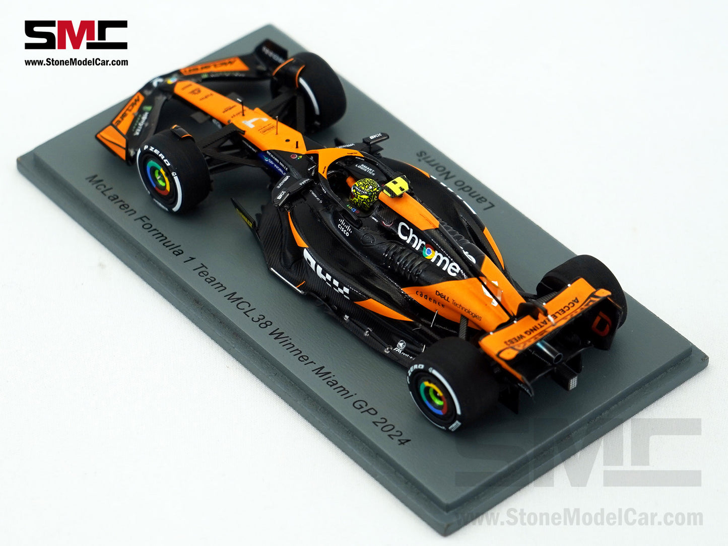 McLaren F1 MCL38 #4 Lando Norris Miami GP 2024 1st Career Win 1:43 Spark + Decal