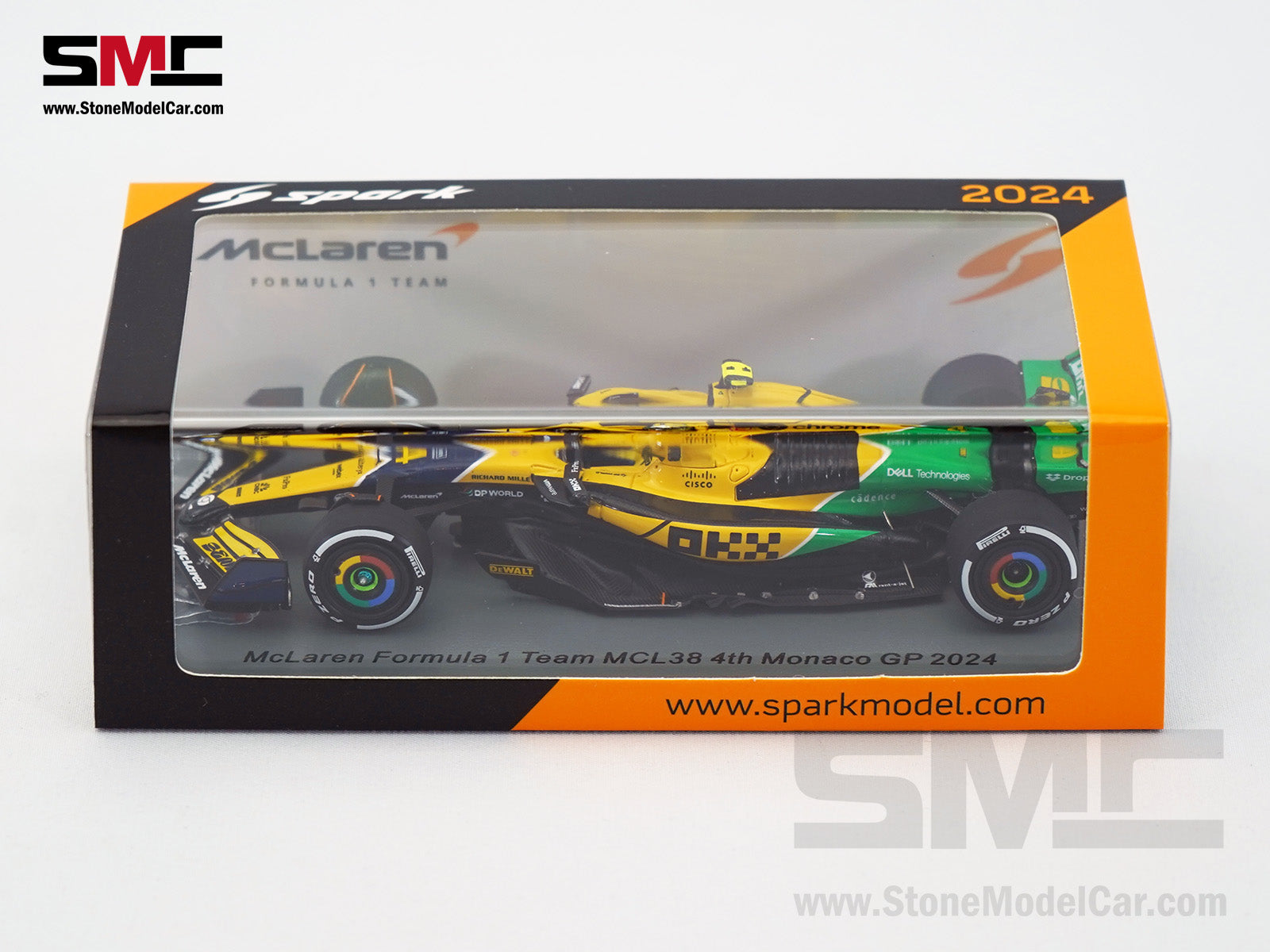 McLaren F1 MCL38 #4 Lando Norris 4th Monaco GP 2024 Special Livery