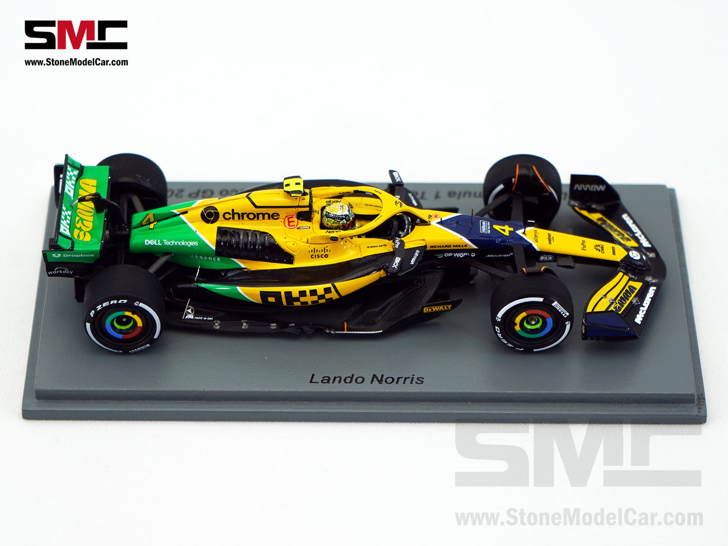 McLaren F1 MCL38 #4 Lando Norris 4th Monaco GP 2024 Special Livery 1:43 Spark S9538