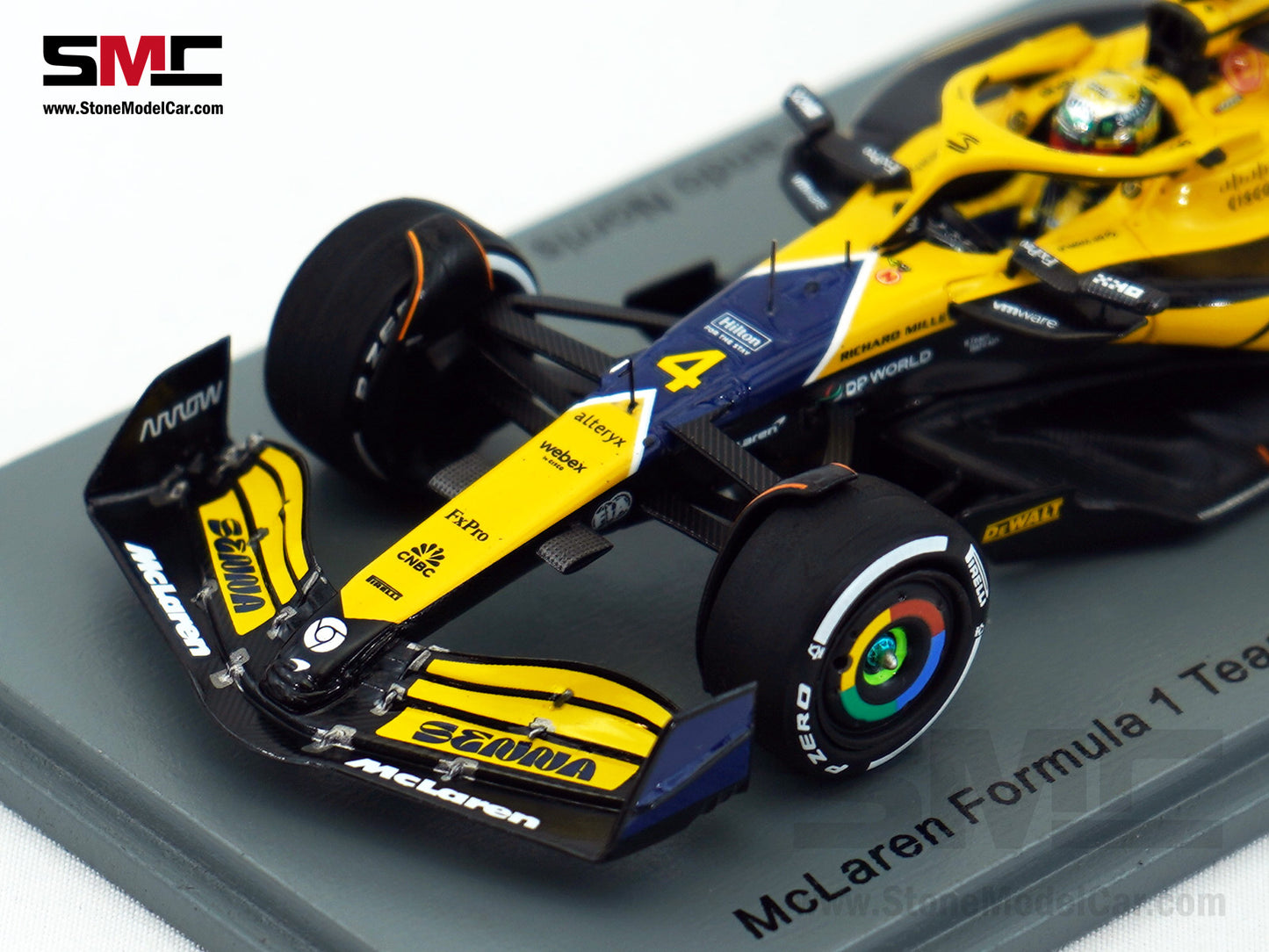 McLaren F1 MCL38 #4 Lando Norris 4th Monaco GP 2024 Special Livery 1:43 Spark S9538